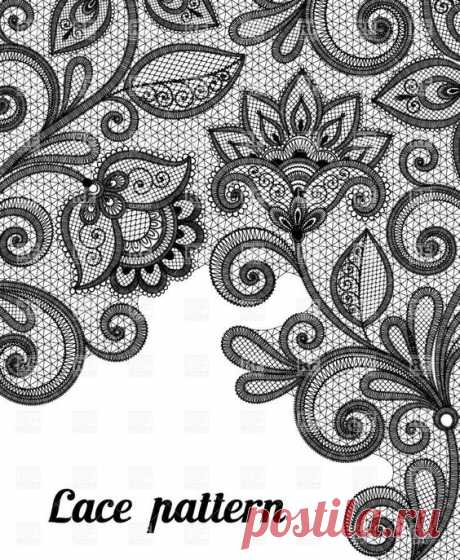 Nice lace pattern for a tattoo | Cool tattoo ideas | Дизайн, Узоры кружева и Шаблоны