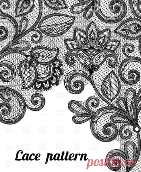 Nice lace pattern for a tattoo | Cool tattoo ideas | Дизайн, Узоры кружева и Шаблоны