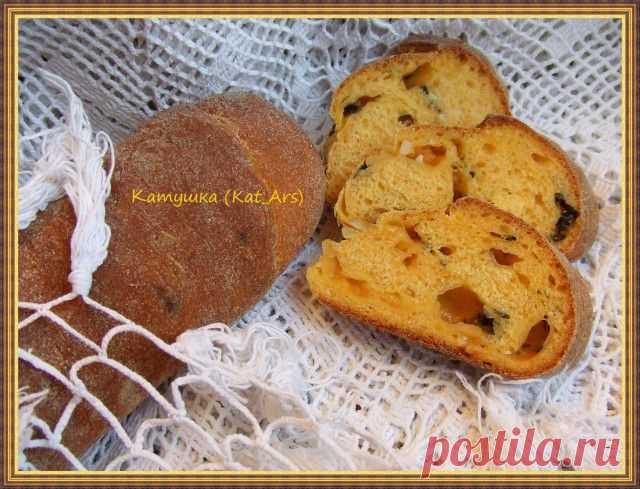 Батоны тыквенные с сыром, чесноком и укропом