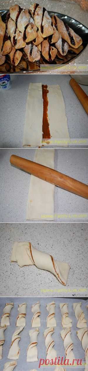 Вертуны из творожного теста - пошаговый фоторецепт - десертКулинарные рецепты