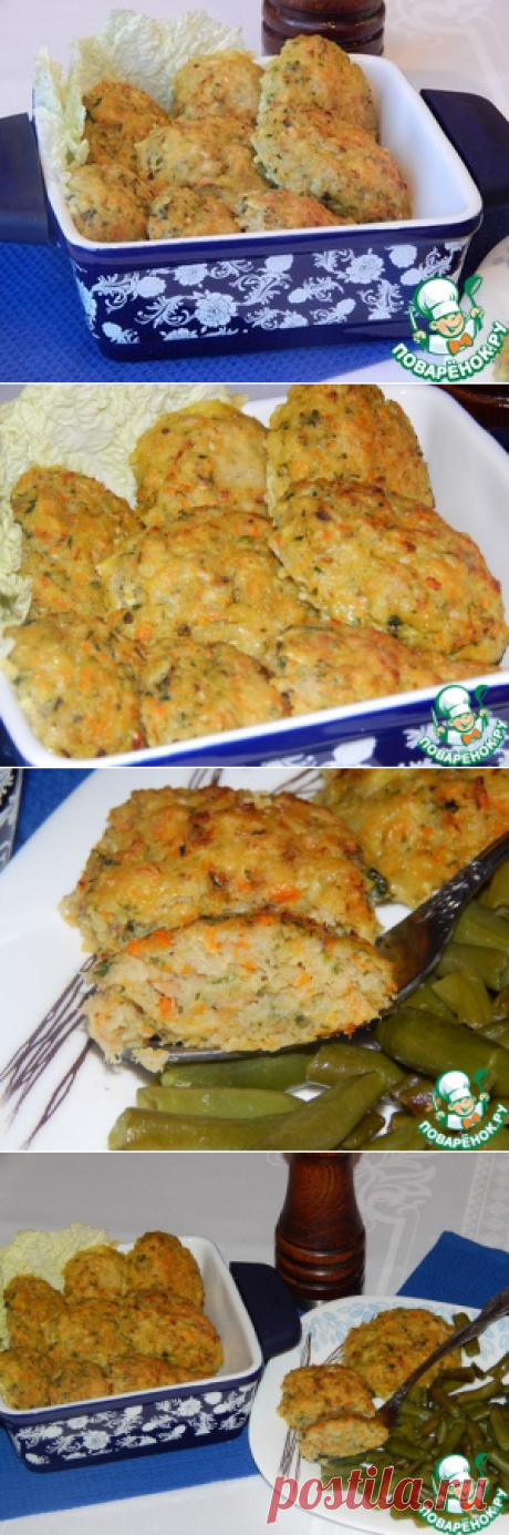 Печеные рыбные котлеты - кулинарный рецепт