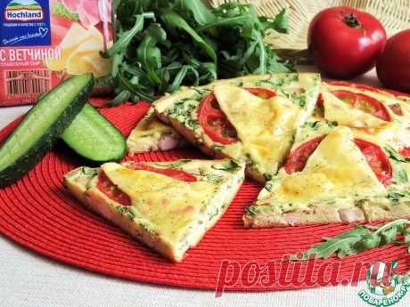Наливная пицца с курицей и помидорами Кулинарный рецепт