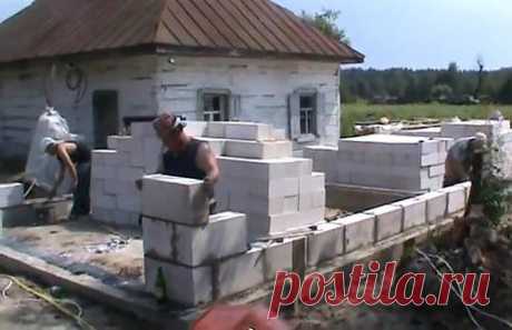 Как правильно класть пеноблоки?