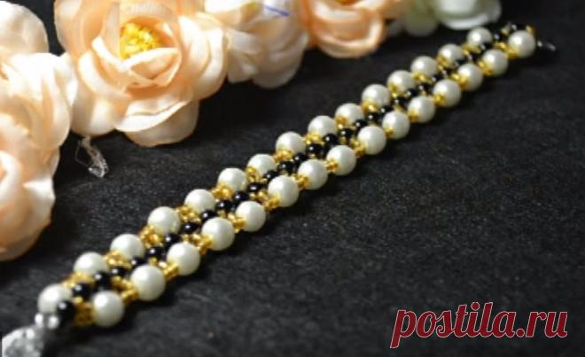 Браслет из бисера и бусин - Online Rukodelie