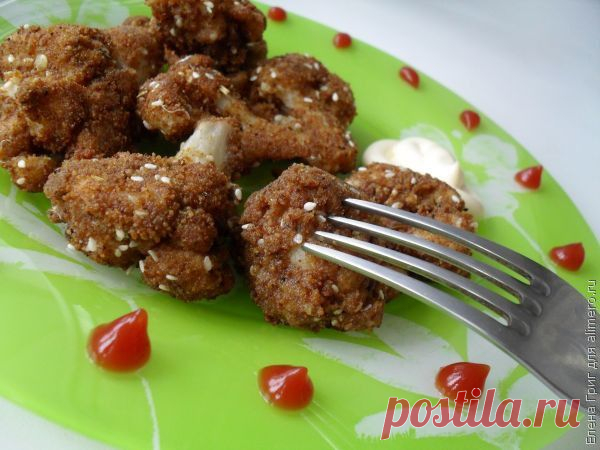 Цветная капуста в сухарях | Интересные рецепты