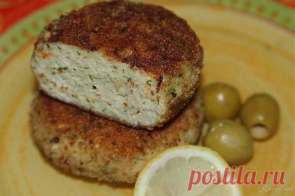 Пикантные рыбные котлеты с сыром.