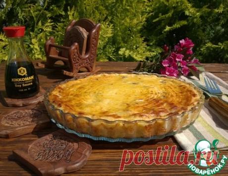 Картофельный пирог с куриной печенкой - кулинарный рецепт