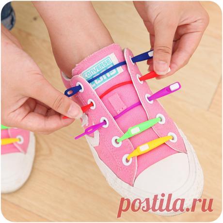 Как завязать силиконовые шнурки в обуви? Несколько способов