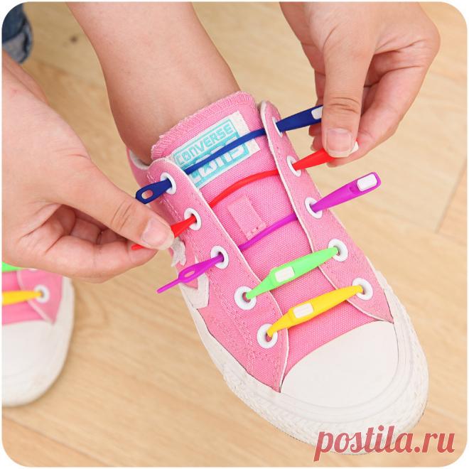 Как завязать силиконовые шнурки в обуви? Несколько способов