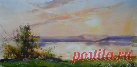 Илья Ибряев. Акварель.