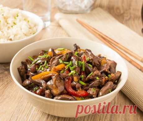 СТИР-ФРАЙ ИЗ КУРИНЫХ СЕРДЕЧЕК