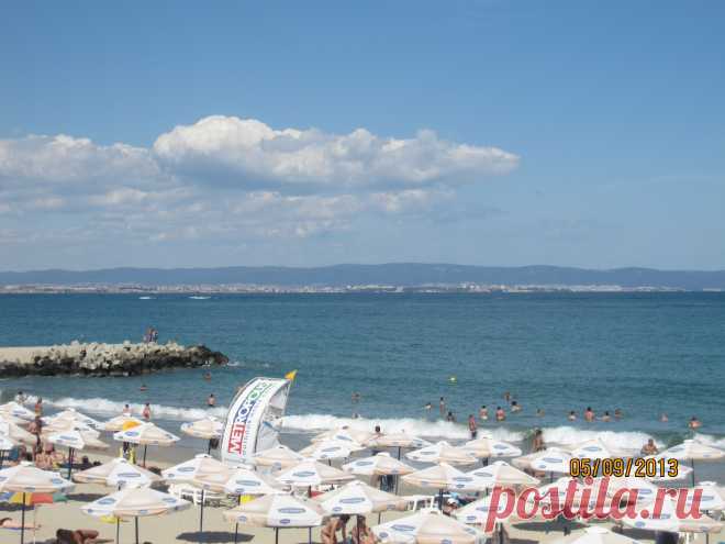 Пляж в Болгарии  Поморие