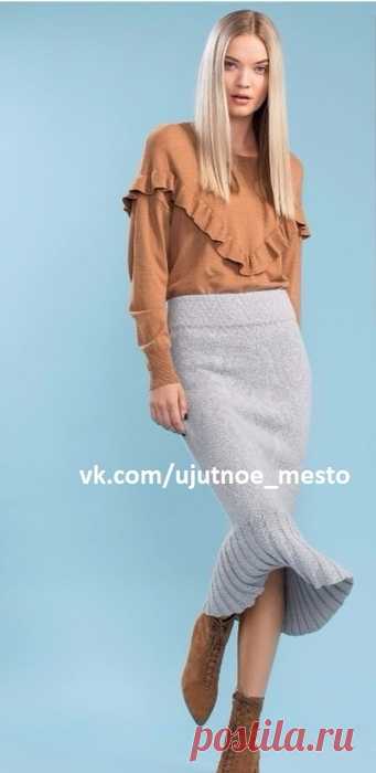 Юбка годе жаккардовым узором спицами
(схема в файле)

Размеры: S (M) L (XL) XXL 
Готовая юбка: 
Показать полностью…