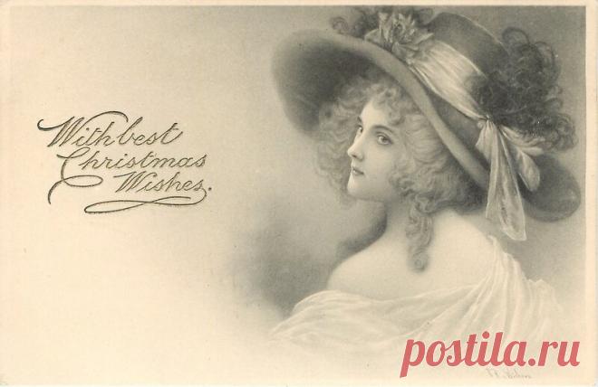 Красавицы на старинных открытках. Часть двенадцатая