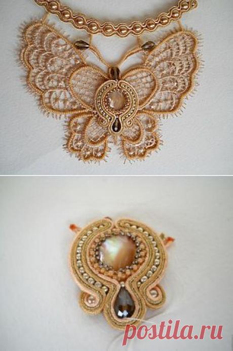 Мастер-класс: колье &quot;Кружевная бабочка&quot; - Ярмарка Мастеров - ручная работа, handmade