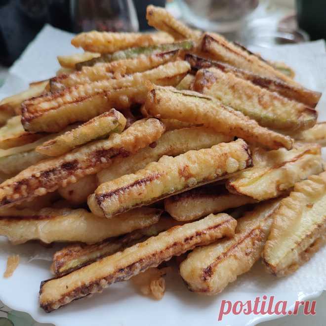 Кабачки фри в необычном кляре | Мария Сурова - рецепты и советы | Дзен