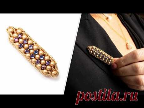 Princess Alice Brooch - DIY Jewelry Making Tutorial by PotomacBeads