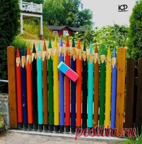 Креативные заборы-карандаши 😉 / Рукоделие