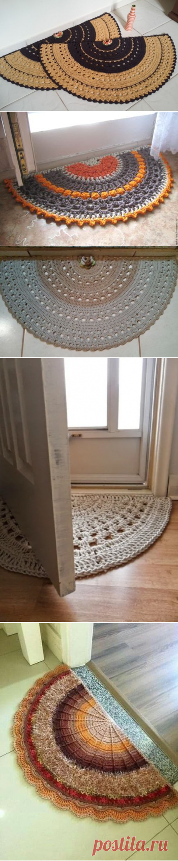 Коврик под двери - вязание крючком! Примеры и схемы для вязания! | Юлия Жданова | Яндекс Дзен