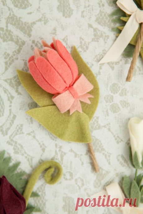 felt boutonniere diy - Поиск в Google