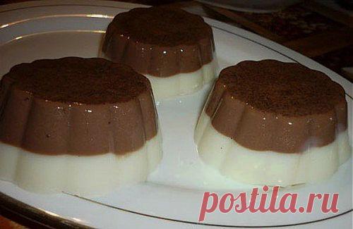 Простые домашние десерты: молочное желе / Простые рецепты