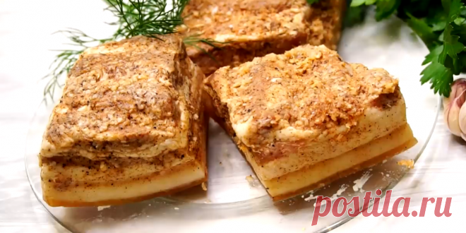 Приспособилась готовить сало в пакете: Вкуснее чем в рассоле и посуда не нужна, без варки, жарки, переворачивания +✔️Полезные советы. | Готовим с Калниной Натальей | Дзен