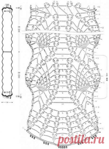 Будь модной! Шарфы крючком схемы. Модная одежда