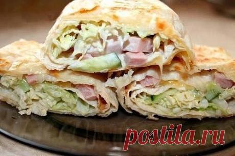 рулет из лаваша