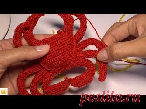 Краб крючком ч.2 (авторский МК Светланы Кононенко)