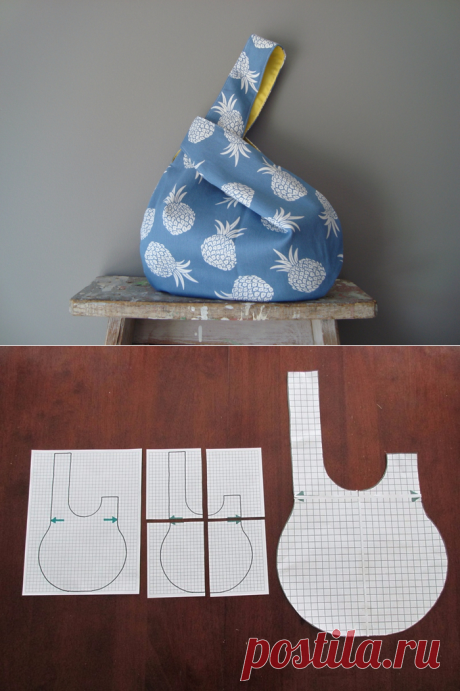 Шьем удобную японскую сумку-узелок. Мастер-класс