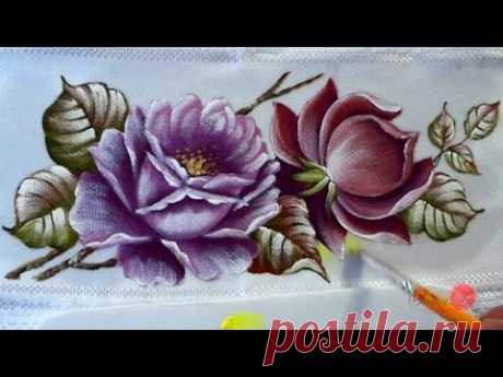 Rosa Escura em Tecido (Aula 31)