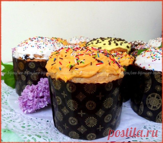 Кулич на молочной сыворотке и яичных желтках