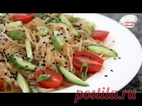 САЛАТ из ДАЙКОНА по-японски .Очень вкусный, сочный и полезный салат из редьки.