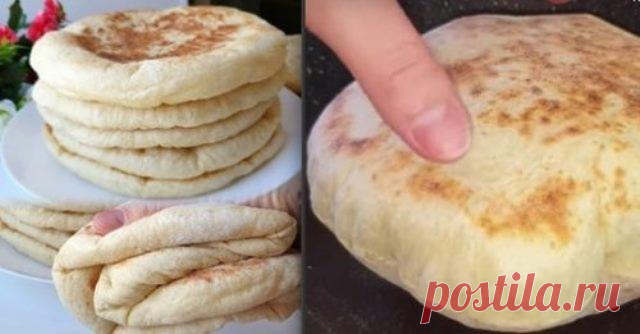 Пористые, мягкие и воздушные, полые внутри — Лепешки «Базлам» Готовить проще простого – попробуйте обязательно! Ингредиенты: мука – 1 кг., кефир – 400 г., вода – 400 г., дрожжи – 40 г., соль – 1 ч.л., сахар – 1 ч.л.,