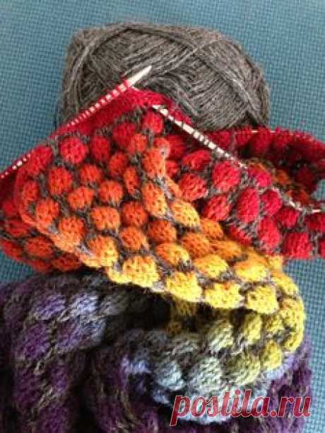 Babyteppe Kauni garn, Coin pattern