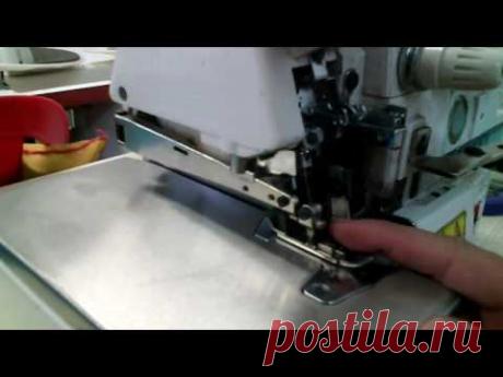 Como ajustar el prensatelas de la overlock ( suba mas o menos )