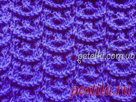 Симпатичный узор спицами. Описание, схема
