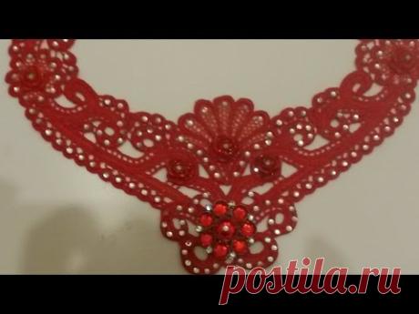 DIY Нежный колье своими руками /  Delicate necklace with their hands