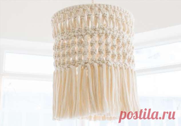 Стильная вещь для интерьера из обычной хлопчатобумажной веревки | Краше Всех