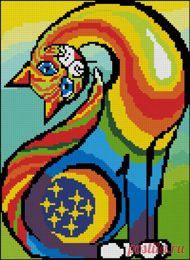 Rainbow Cat Cross Stitch PDF Pattern Download Cross Stitch | Etsy