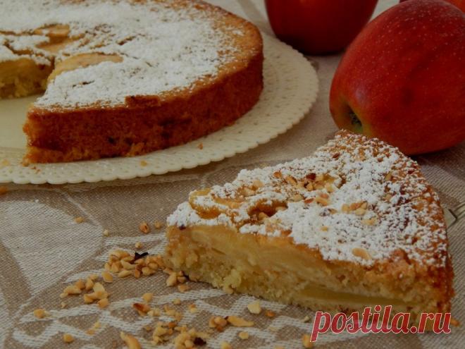 Яблочно-ореховый пирог: если хотите удивить шикарной выпечкой! Приятный и нежный на вкус!