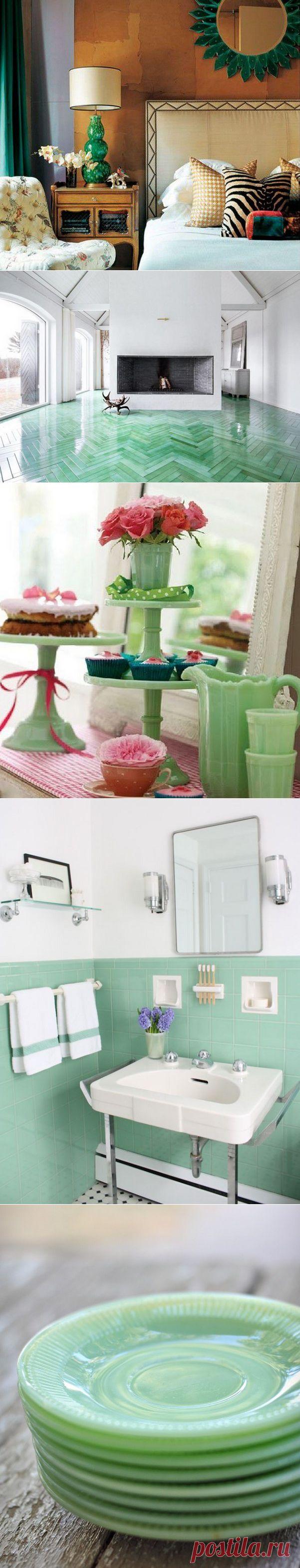 Нефрит в интерьере, прекрасное рядом