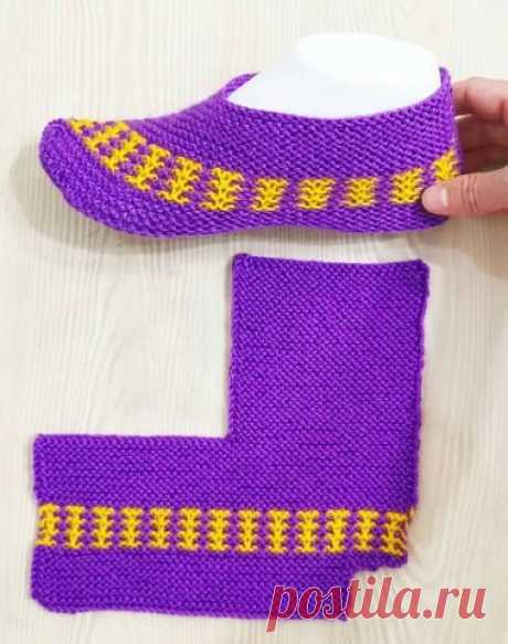 ​Большое количество красивых и очень простых в исполнении тапочек