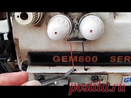 GEM800-5 Enhebrado d 5hilos y Remallar Overlock Industrial