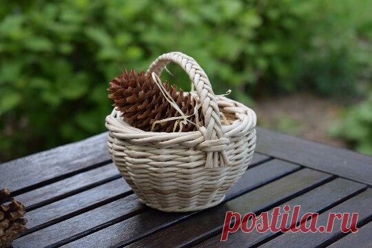 Мини-корзинка. Размер - детские ладошки )))