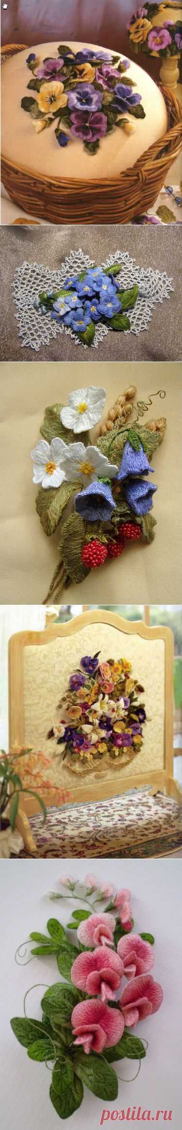 Объемная вышивка