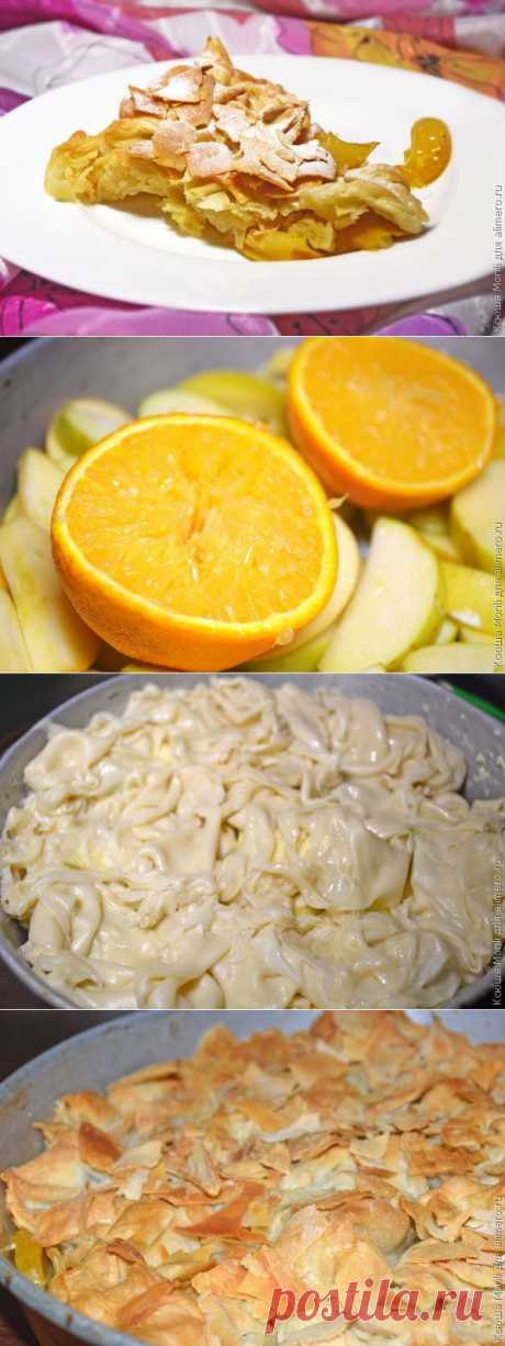 Шифоновый пай с яблоками