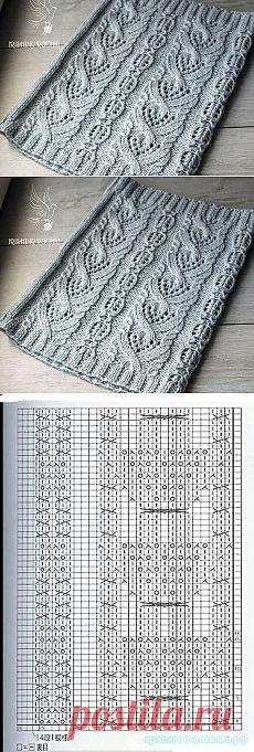 Красивое вязание | Снуд спицами