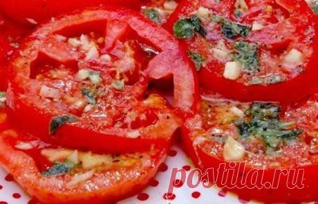Маринованные помидоры по-итальянски за 30 минут | Банк кулинарных рецептов