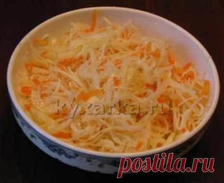 Квашеная капуста (быстрый способ)